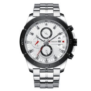 Multifunctional Quartz Watch Calendar Watch Steel Belt Men | ShopDecimals