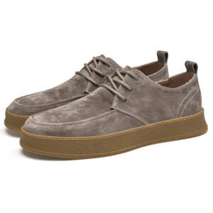 Casual Smart Flat Shoes Spring New Matte Leather Lace-up Men | ShopDecimals