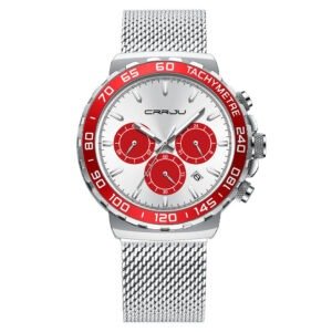 Ultra‑Light 0.12 kg Men's Multi‑Function Sports Watch – 3‑Eye Display, 6‑Pin Sensor Hub, 30 M Waterproof | Shopdecimals