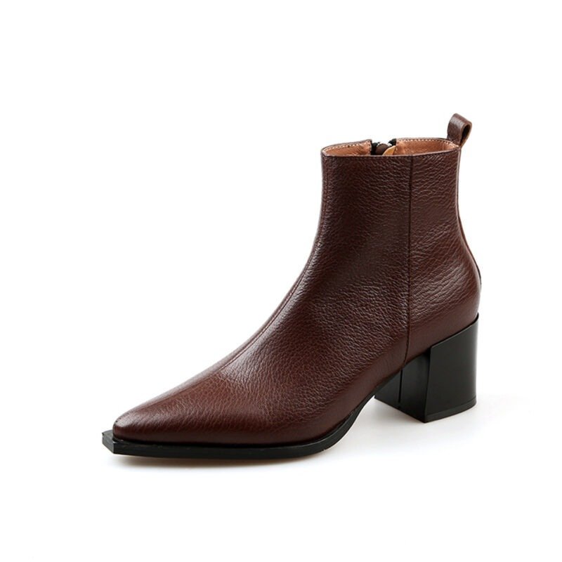 Autumn And Winter Women's Simple Leather Boots | ShopDecimals