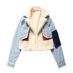 Lightweight 1.04 kg Plush Denim Biker Jacket – Full‑Length 350 cm Coverage, Precision Stitching for Road‑Ready Protection – Shopdecimals