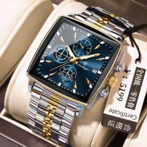 Square Men's Watch Multifunctional Business Quartz | ShopDecimals