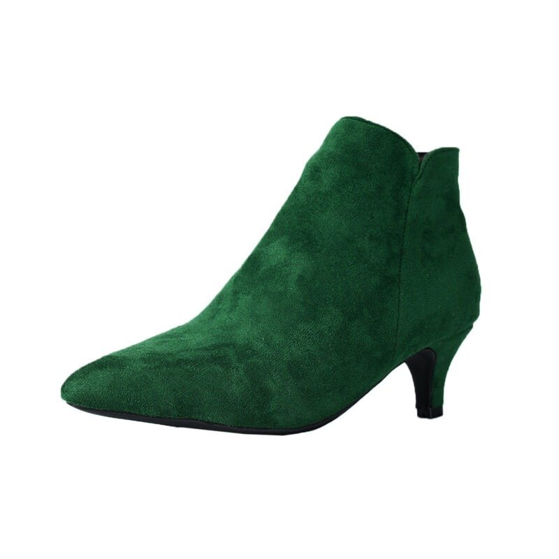 Suede Stiletto Heel Ankle Boots Pointed-toe Ankle Boots | ShopDecimals