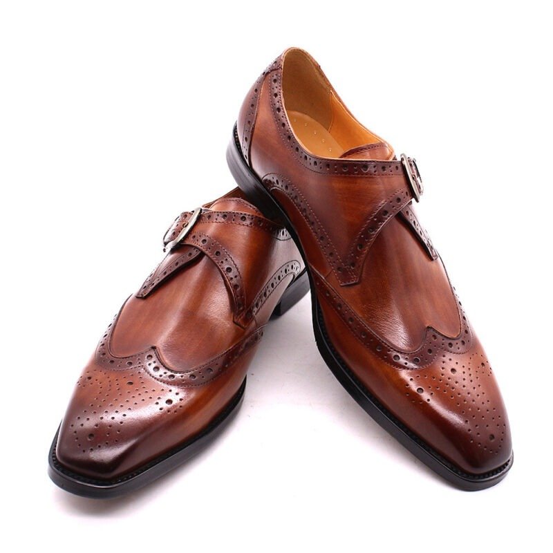 Summer  Business Leather  Broch Carved Cowhide Men's Shoes | ShopDecimals