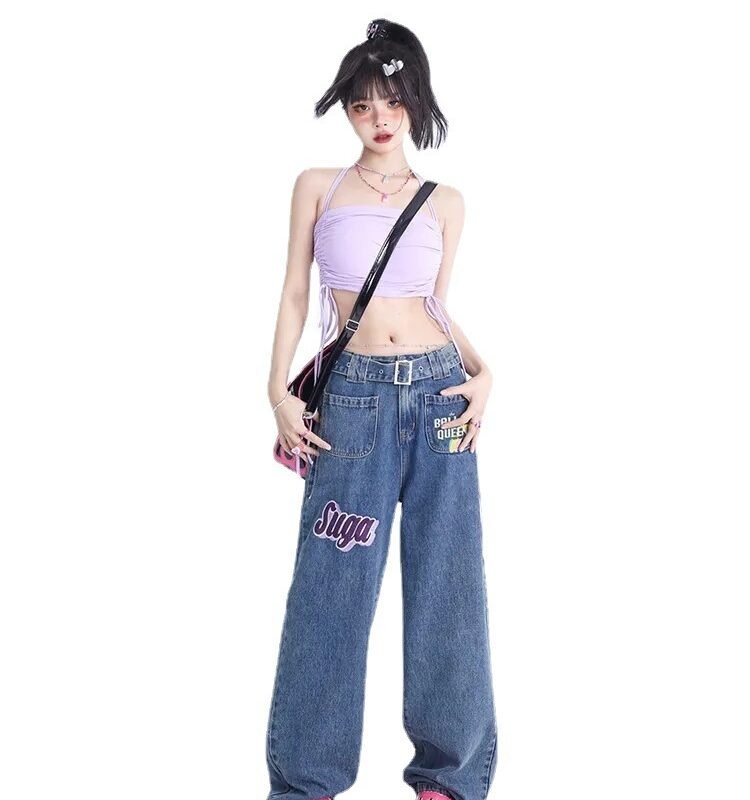 Spicy Girls Straight Leg Jeans Women's Loose Fit | ShopDecimals