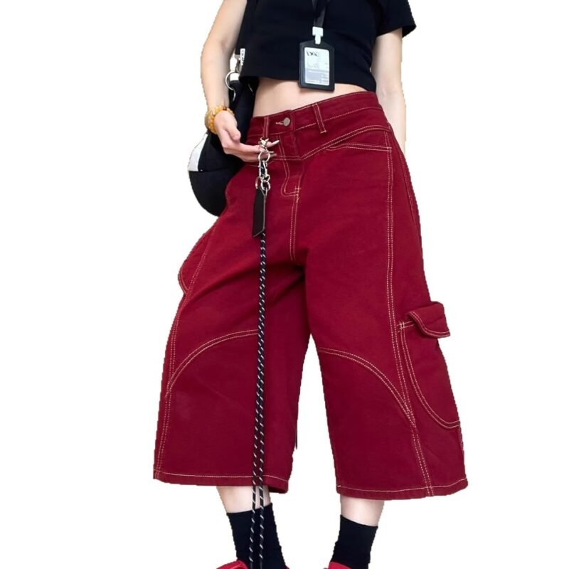 Loose-fit, High-street Style Workwear Denim Jeans With Visible Stitching | ShopDecimals