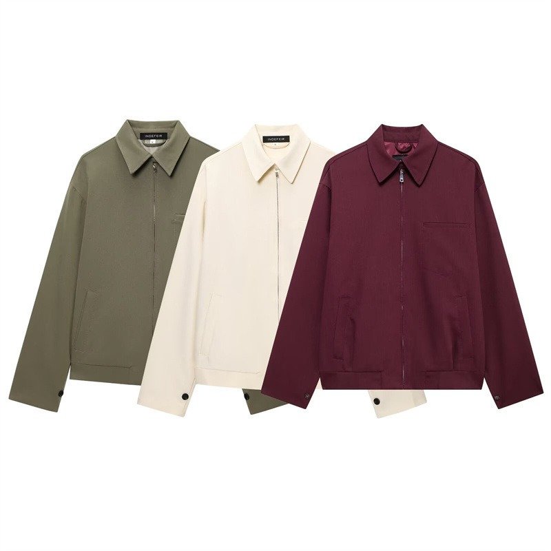 Fashion Women's Wear Loose Zip Pocket Jacket Coat | ShopDecimals