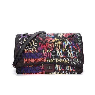 Korean Style Color Graffiti Small Fragrance Rhombus Chain Shoulder Bag | ShopDecimals