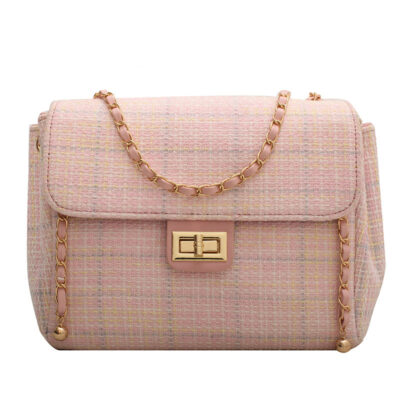 Ultra‑Light Chain‑Detail Shoulder Bag for Women – 0.41 kg, Spacious 30×21×11 cm Interior, Available in Black, Pink & Beige – Shopdecimals
