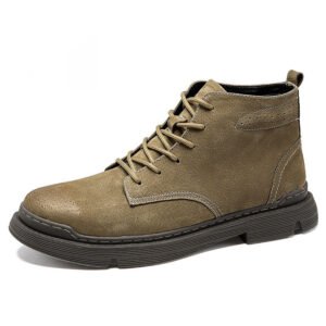 Plush Martin Boots Men's Trend Retro All-Match Tooling Boots