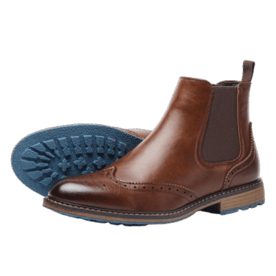 Lightweight Mid‑Top Brogue Dress Shoes – Height‑Boosting, Breathable Comfort for Men | Shopdecimals