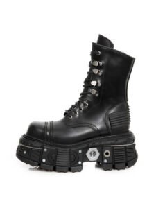Middle Boots Dark Metal Thick Bottom Knight Boots | ShopDecimals