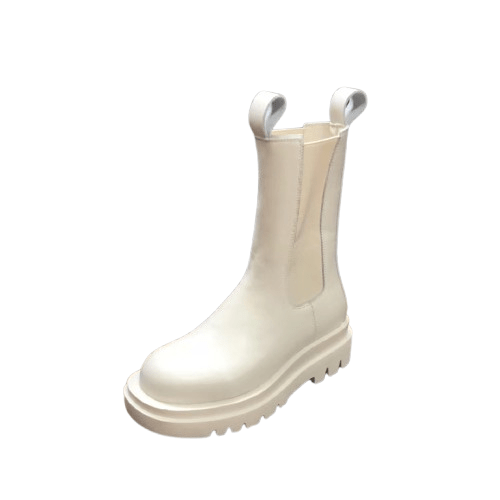 Women's mid-tube platform round toe Martin boots | ShopDecimals