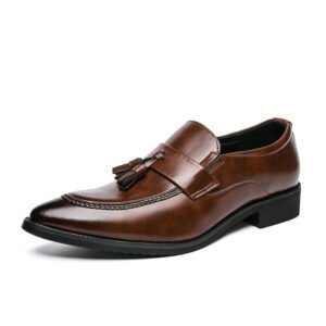 Mens British-style Casual Fashionable Business Tassel Leather Shoes | ShopDecimals