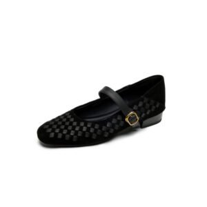 Shallow-toe Leather Shoes Mary Jane Shoes With A Single Strap | ShopDecimals