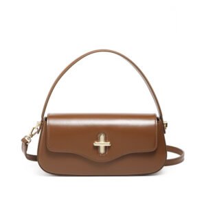 Spring And Summer New Moon Baguette Bag Leather Handbag | ShopDecimals