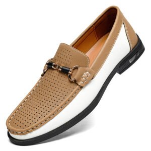 Genuine Leather Moccasins Mens Large Size 47 Casual Shoes | ShopDecimals