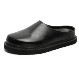 Retro Chunky-Soled Elevator Slip-On Casual Outdoor Slippers | ShopDecimals