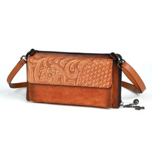 Retro‑Style Long Shoulder Bag with Floral Detail – Ultra‑light 210 mm, Perfect for Travel – Shopdecimals