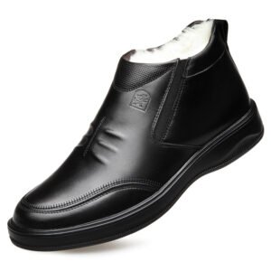 Cowhide High-Top for Icy Streets – Ankle Support & Warm Lining | Shopdecimals