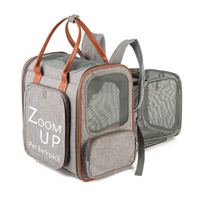 Shopdecimals Light Expandable Pet Bag – 45 cm, Ventilated Mesh, Airline‑Ready