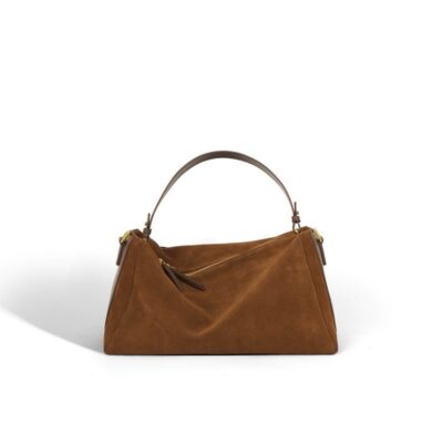 Street‑Trend Two‑Layer Cowhide Handbag for Professionals – Spacious Interior, Scratch‑Resistant, Easy‑Carry Design