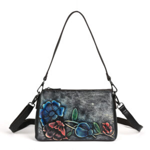 Spacious Dual‑Strap Hand‑Held Bag with Water‑Resistant Leather, Fits 10‑inch Tablet – Shopdecimals