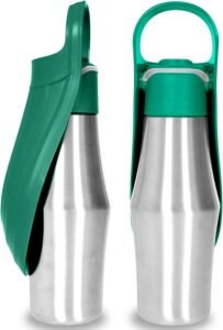 Portable Pet Dog Water Bottle Soft Silicone Leaf Design For Dog Pets Outdoor Travel Drinking Bowls Water Dispenser | ShopDecimals