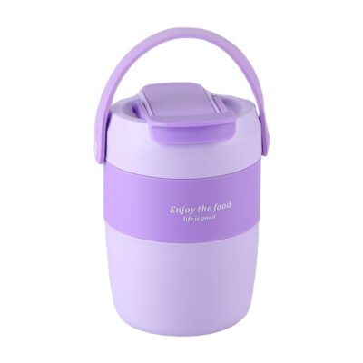 304 Stainless Steel Handy Cup Ins Breakfast Cup With Cover Spoon Portable | ShopDecimals