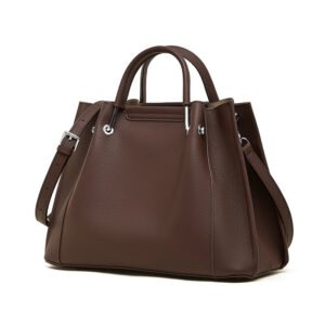 Full‑Grain Leather Laptop Bag – 33×15×24 cm, 1 kg Lightweight, 3‑D Pocket || Shopdecimals Premium Leather Shoulder Tote: Spacious 15″ Laptop Space, Ultra‑Light 1 kg