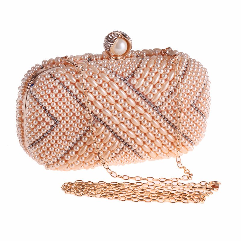 Elevate Your Night Out with Brand’s Pearl‑Embellished Square Clutch, Lightweight Comfort for Cards & Phone