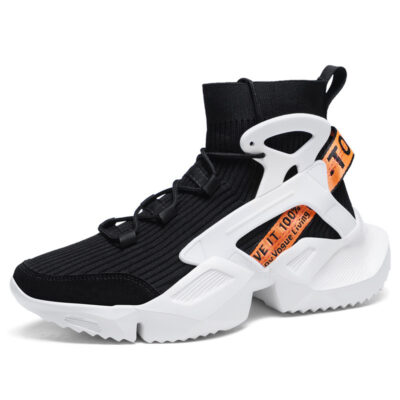 High-top Platform Sneakers Men's Socks Shoes | ShopDecimals