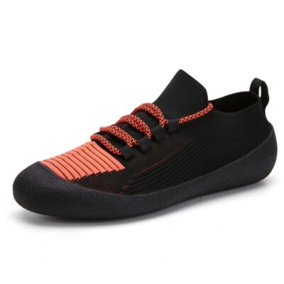 Outdoor Casual Men's Shoes Round Toe Solid Color Casual Lace-Up Sneakers For Men | ShopDecimals