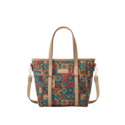 Printed Cork Bohemian Shoulder Tote Bag | ShopDecimals