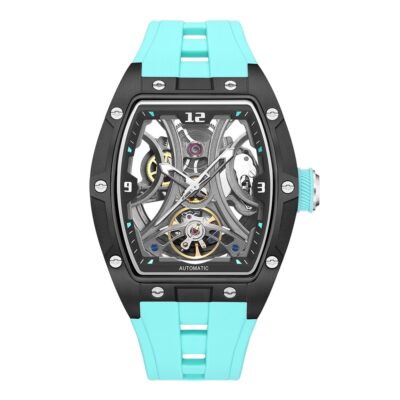 Barrel-shaped Watch With A Steel Case Full Skeleton Automatic Movement | ShopDecimals