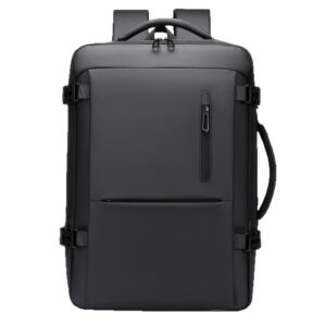 Men's Business Backpack With A High-end Feel For Business Trips, Large Capacity Travel Backpack- Black