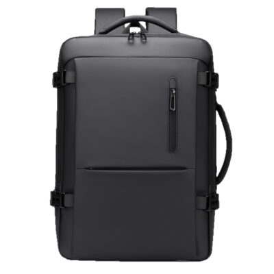 Men's Business Backpack With A High-end Feel For Business Trips, Large Capacity Travel Backpack- Black