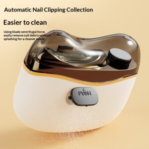 Quiet Portable Electric Nail Clipper - Cordless Rechargeable Nail Trimmer for Home Use, Safe No-Pinch Design for Fingernails and Toenails