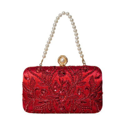 Beaded-embroidery Tote Bag In A Modern Chinese Style For Women | ShopDecimals