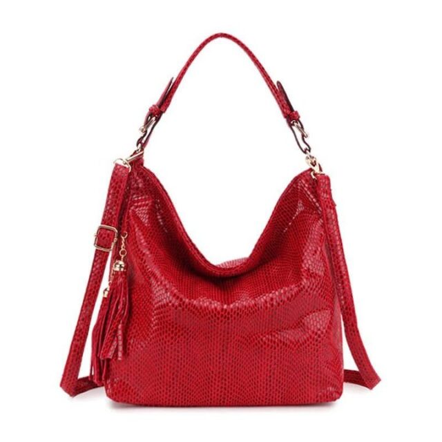 Lightweight Crescent Shoulder Bag with Snake‑Pattern Fringe – Organized Carry for Tablets & Essentials | Shopdecimals
Product Information:Style: CasualStyle: Women's shoulder bagFabric texture: PULining texture: polyesterBag shape: bucket typeTrendy Bags Style: Crescent BagOpening method: zipperPopular elements: snake patternThe internal structure of the bag: zipper pocket, mobile phone bag, ID bag, sandwich zipperBag size: mediumPattern: snake patternProcessing method: embossingColor: red, blackSize InformationBottom width 29 cm * Height 30.5 cm * Bottom width 15 cmPackage List:Artificial leather crossbody bag *1

Stay organized without the bulk—this ultra‑light 0.70 kg messenger bag lets you carry daily essentials comfortably. Its spacious 200 × 250 × 100 mm interior holds a tablet, wallet, and more, while the striking snake‑pattern fringe adds style. Discover how sleek function meets bold design.

https://shopdecimals.com.ng/snake-pattern-ladies-fringed-crescent-bag-shoulder-messenger-bag/