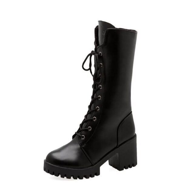 Shopdecimals Black Lace‑Up Motorcycle Boots – Thick Reinforced Sole for Shock‑Absorbing Comfort, Chunky Heel & Lightweight 0.9 kg Ride
Product Information:Color: Black Heel height: high heel (6-8cm) Sock length: mid-calf Heel shape: chunky heel Size: 35,36,37,38,39,40,41 Sole craft: cold adhesive Sole material: rubber Popular elements: waterproof platform Thickness: ordinary thickness Toe holder shape: round head Shoe Upper material: artificial PU Wearing method: side zipper Function: height increasing, non-slip, warm, wear-resistant, shock absorption Suitable season: winter, autumn Style: BritishPackage List:Boots *1 pairProduct Image:

Stay secure on the road with a reinforced thick sole that absorbs shock and reduces fatigue during long rides. The black lace‑up design fits sizes 35‑41 and weighs only 0.90 kg, delivering lightweight protection without compromising stability. Discover how this boot balances comfort and control.

https://shopdecimals.com.ng/thick-bottom-increased-by-lace-up-booties-all-match-middle-tube-motorcycle-boots-shopdecimals/