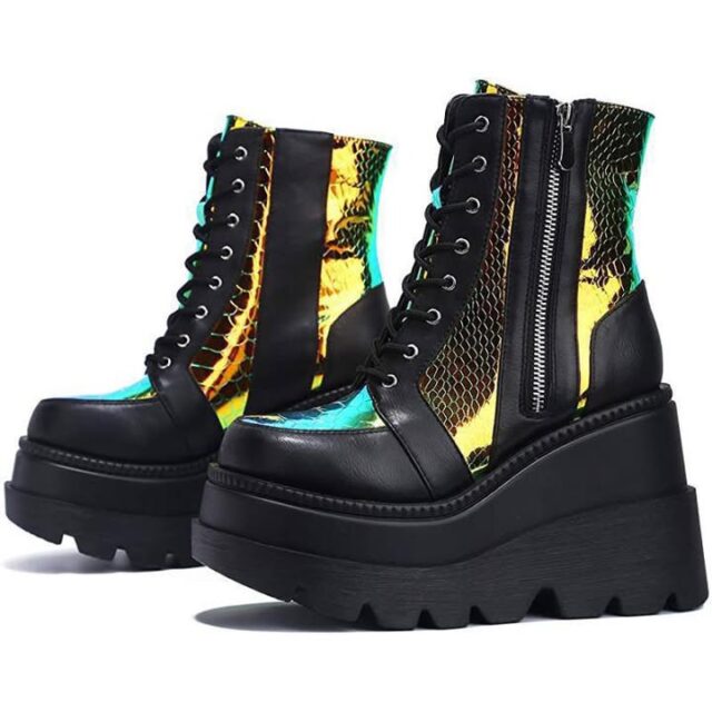 Lightweight 150 mm Platform Plus‑Size Punk Boots – Height Boost, All‑Day Comfort, Sizes 35‑43 | Shopdecimals
Product Information:Style: leisure Function: increase, wrap Tube height: medium tube Thickness: ordinary thick How to wear: Front tie Boot material: PU Colors: White, BlackSize Information: Size:35,36,37,38,39,40,41,42,43 Package List: Leather ladies boots * 1

Stand out with confident stride thanks to the oversized platform that adds height without extra weight—only 0.61 kg—while the bold black‑and‑white punk design keeps you on‑trend. Available in sizes 35‑43, these boots deliver eye‑catching style and all‑day comfort, inviting you to explore the full feature set.

https://shopdecimals.com.ng/plus-size-female-punk-style-platform-street-fashion-motorcycle-boots-shopdecimals/